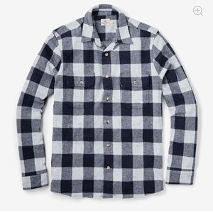 Faherty - Legend Sweater Shirt - Blue Buffalo - XXL